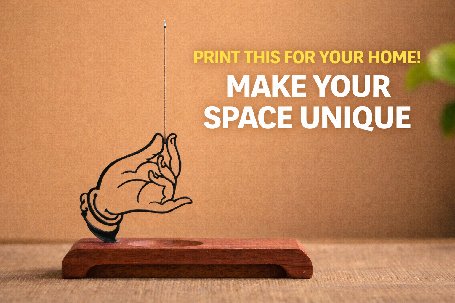Hand Incense Holder 3D model