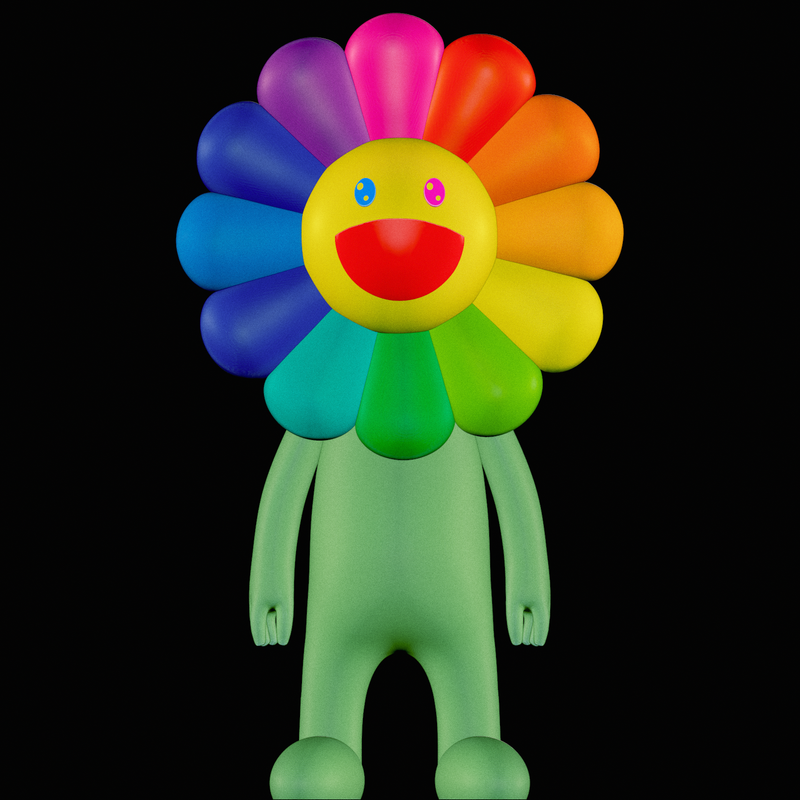 MEDICOM TOY -  村上隆 版画 Murakami.Flower #0000 MEDICOM TOY - 村上隆 版画 Murakami.Flower #0000 MEDICOM TOY