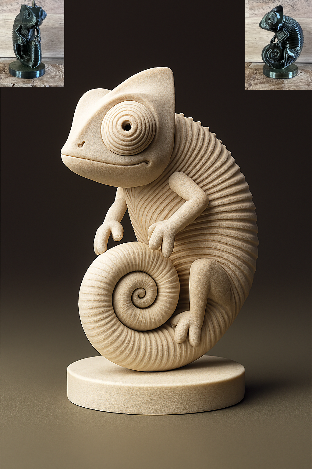 Chameleon Sculpture