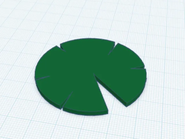 Lily pad coaster