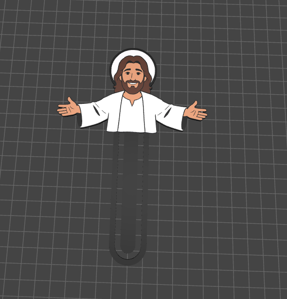 Modelo bookmark of Jesus