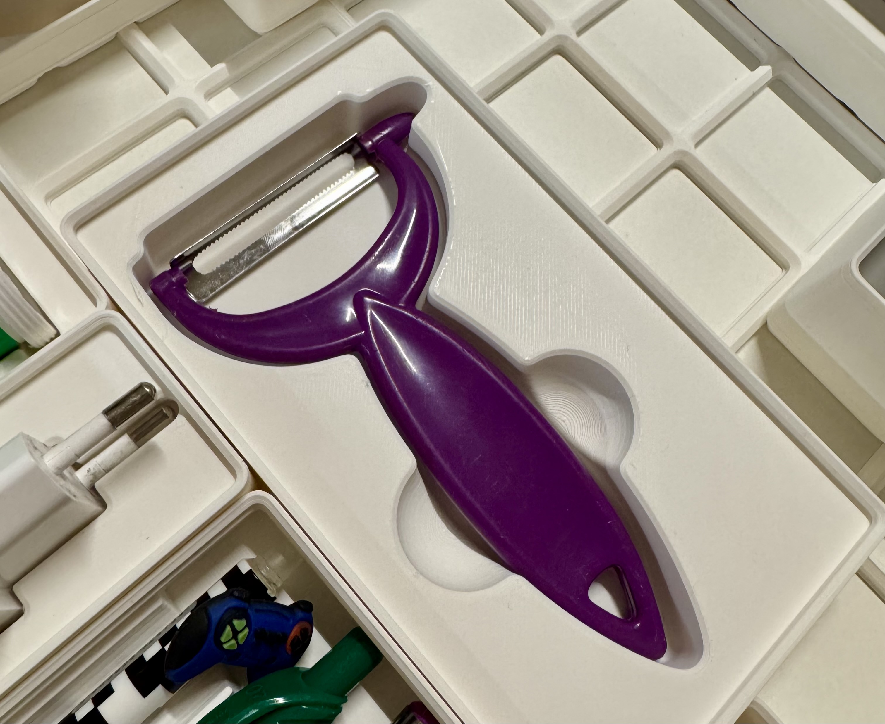 Gridfinity potato peeler