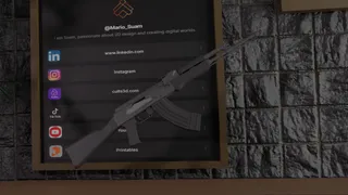 AK-47 – Full Scale 3D Model (Life-Size Replica)