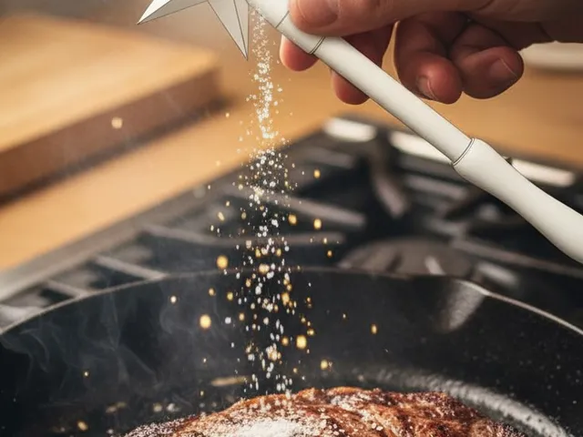 Magic wand with salt