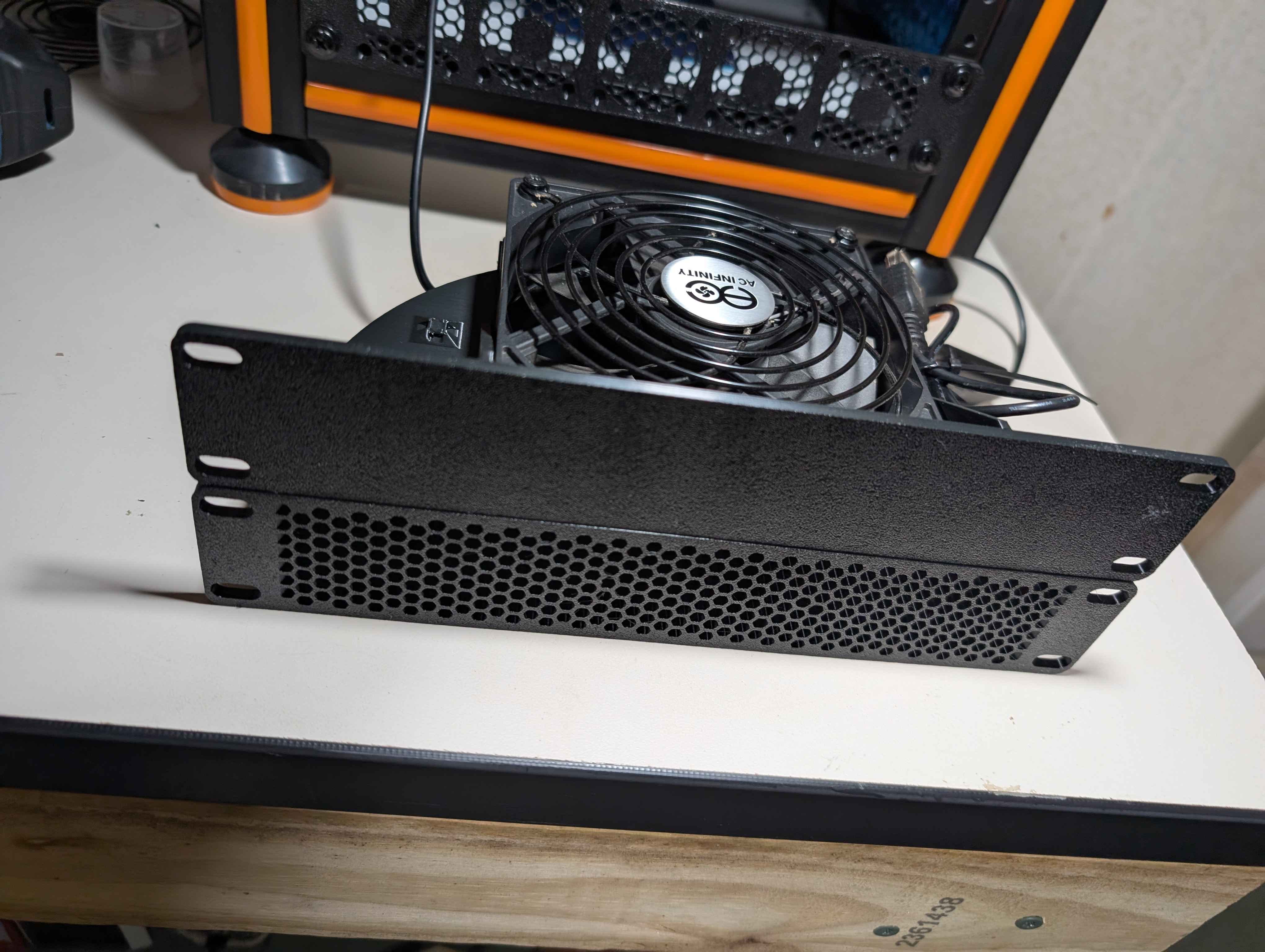10 Inch Mini Rack Air Duct 120mm (1Ux2 & .5Ux2)