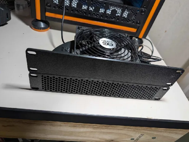 10 Inch Mini Rack Air Duct 120mm (1Ux2 & .5Ux2)