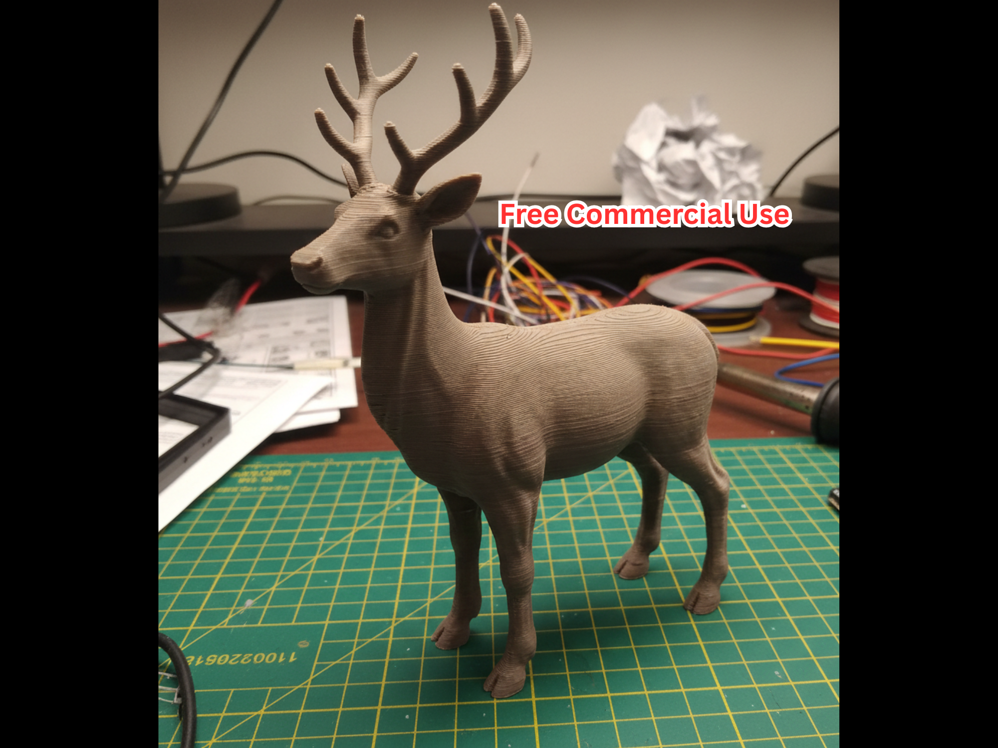 Semi-Realistic Reindeer Statue