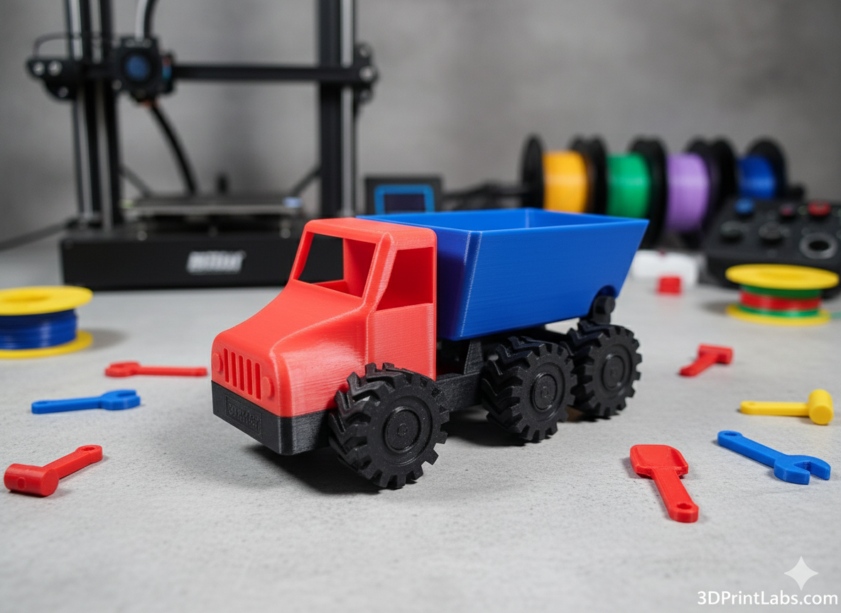 Truck toy (easy print - NO SUPPORTS)