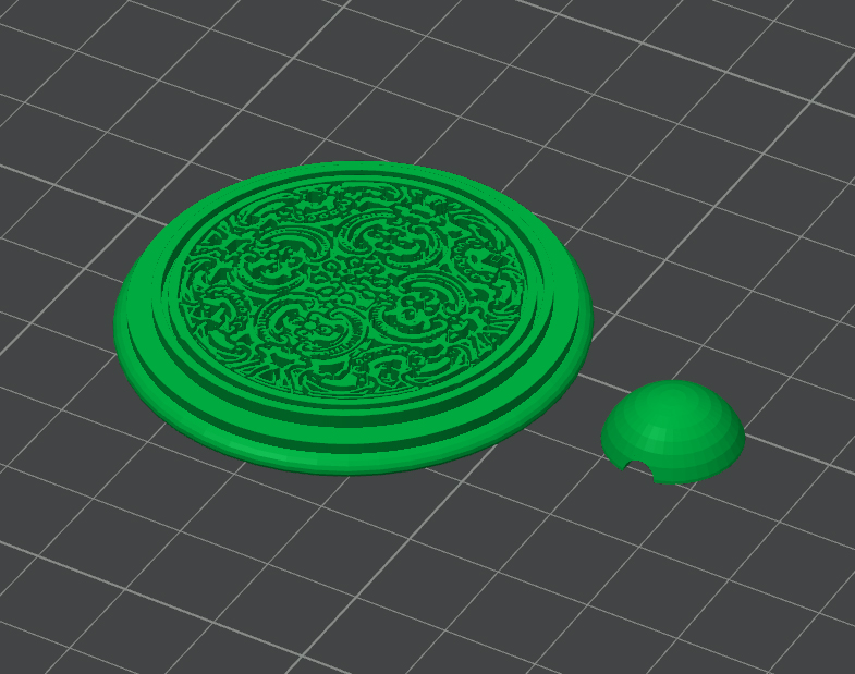 Button 1 for a Santa Claus costume