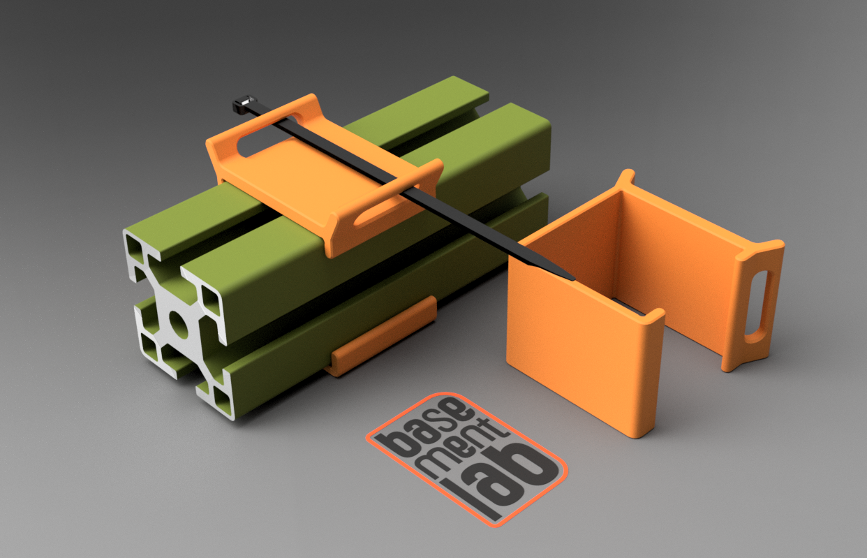 4040 T-slot Clip-in Anchor Wire Cable ZipTie Mount
