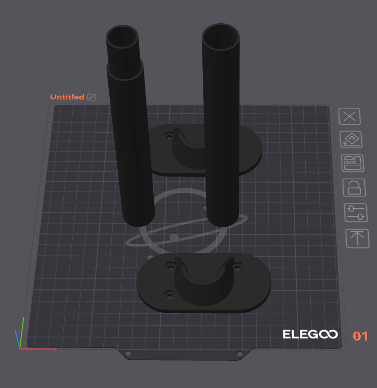Modular Wardrobe Rail Hanger Set Including Pole