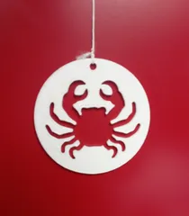 CANCER Zodiac Sign Medallion