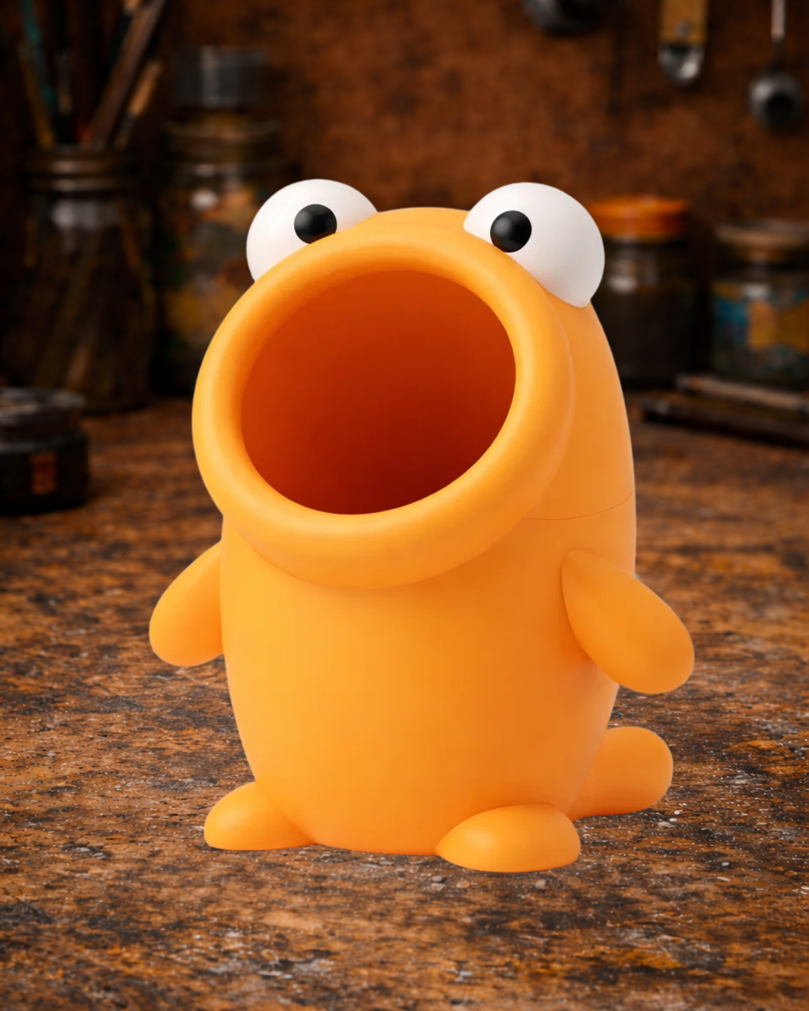 Funny Monster Pen Holder – Cute Desk Organizer