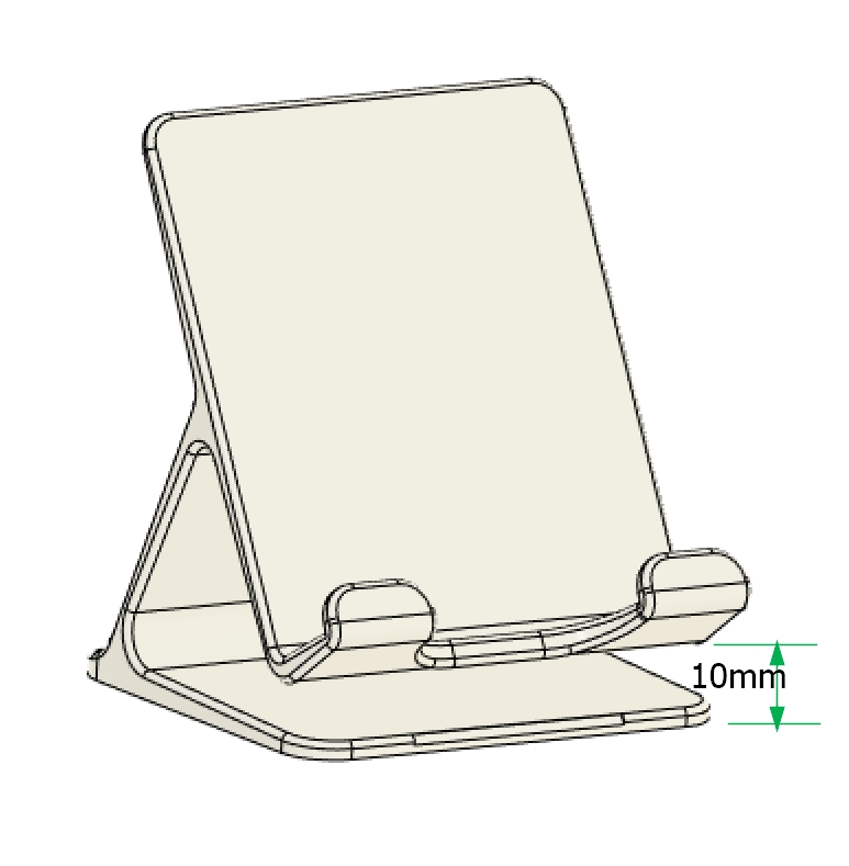Miniatura 3 do modelo 3D Simple Mobile Stand for iPhone  - V2