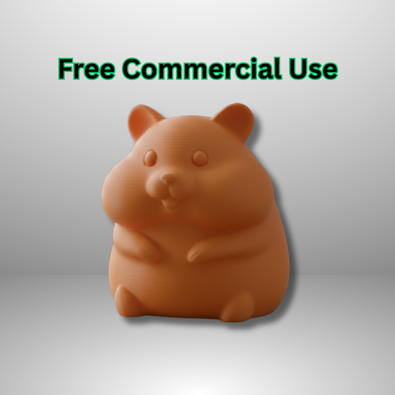 Cute Hamster Desk Figure