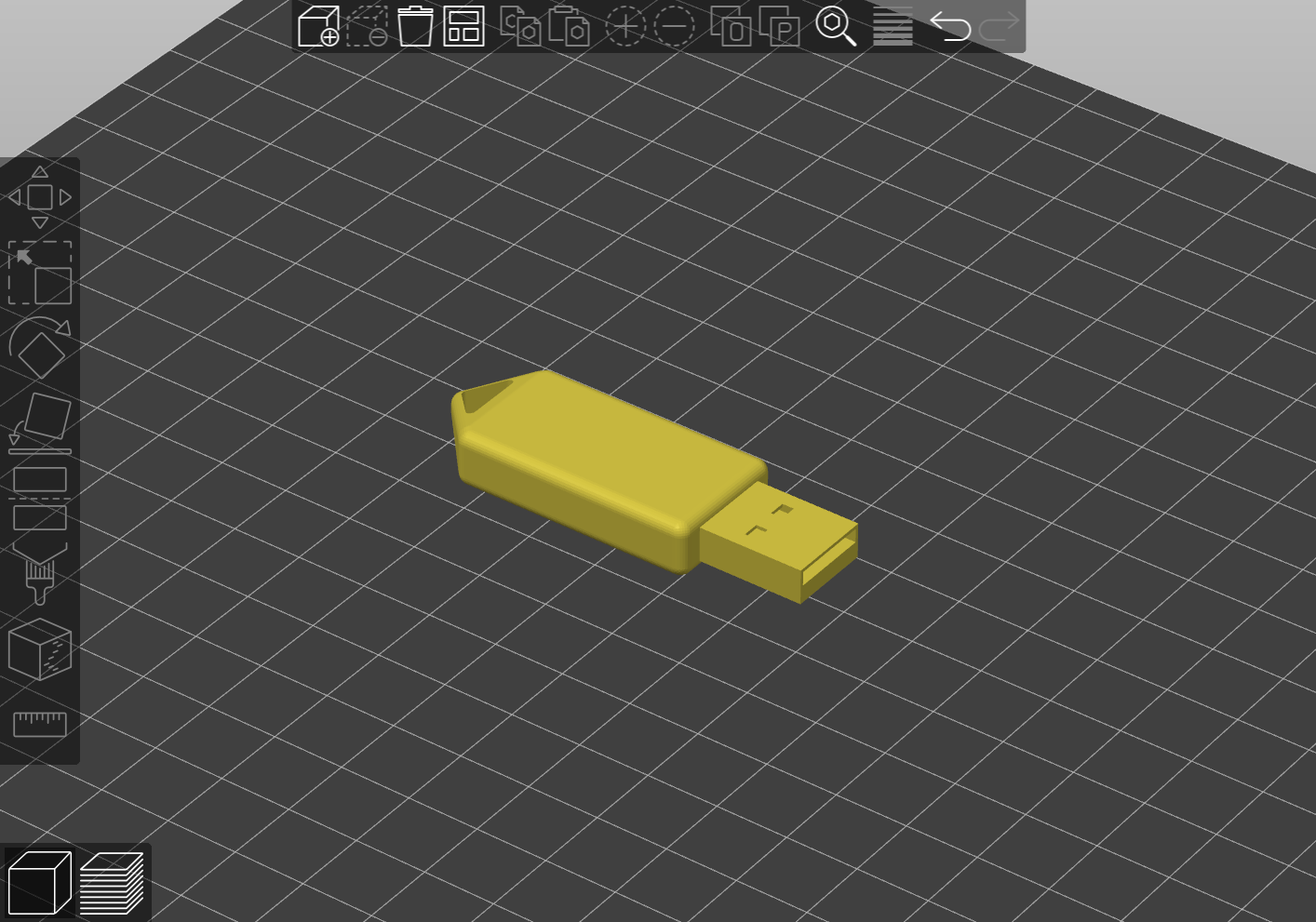 Fake USB keychain