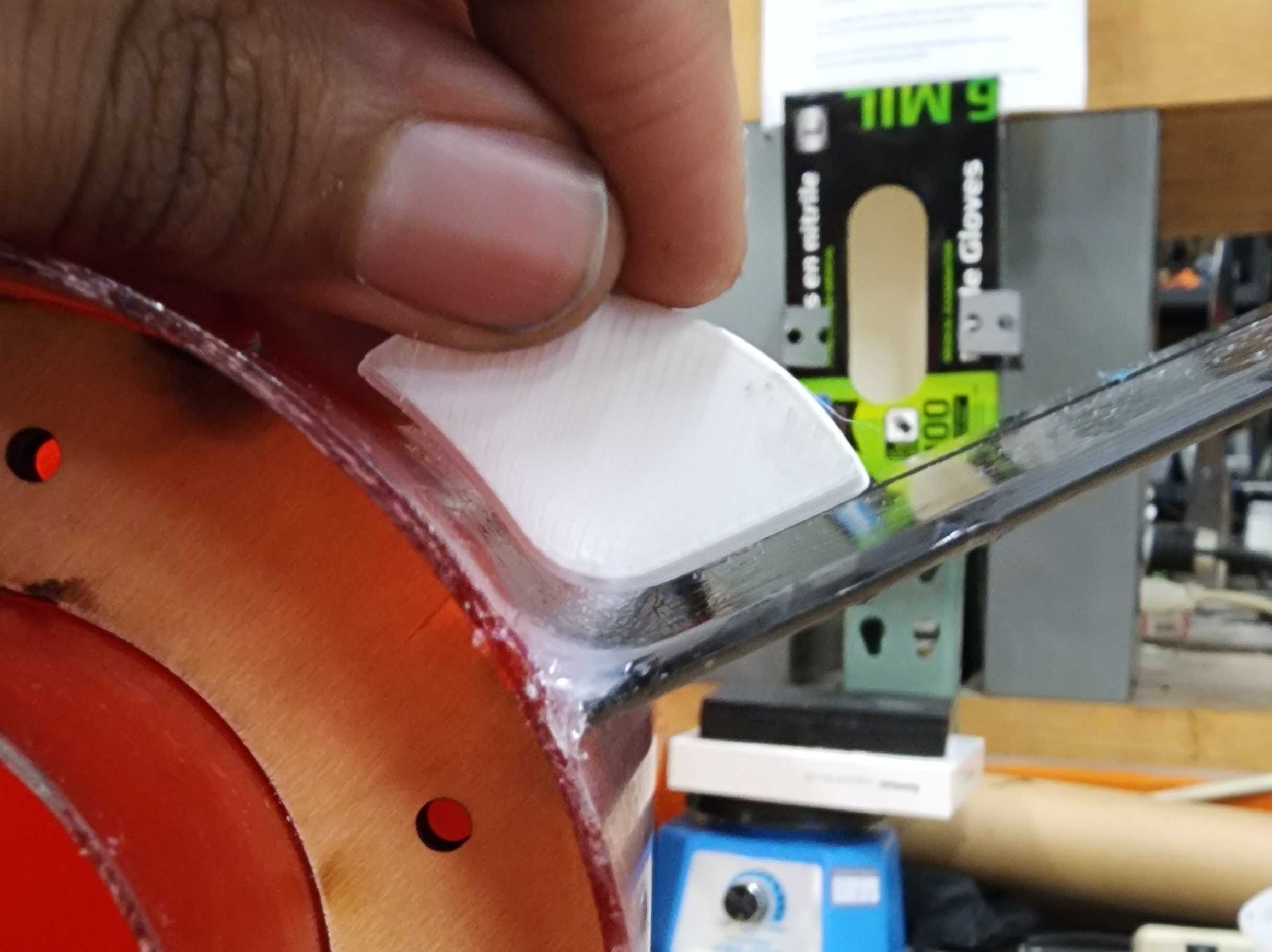 Fin Fillet Squeegee for 4in Rocket
