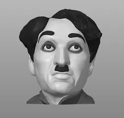 Charlie Chaplin Bust | PrusaSlicer ColorMix
