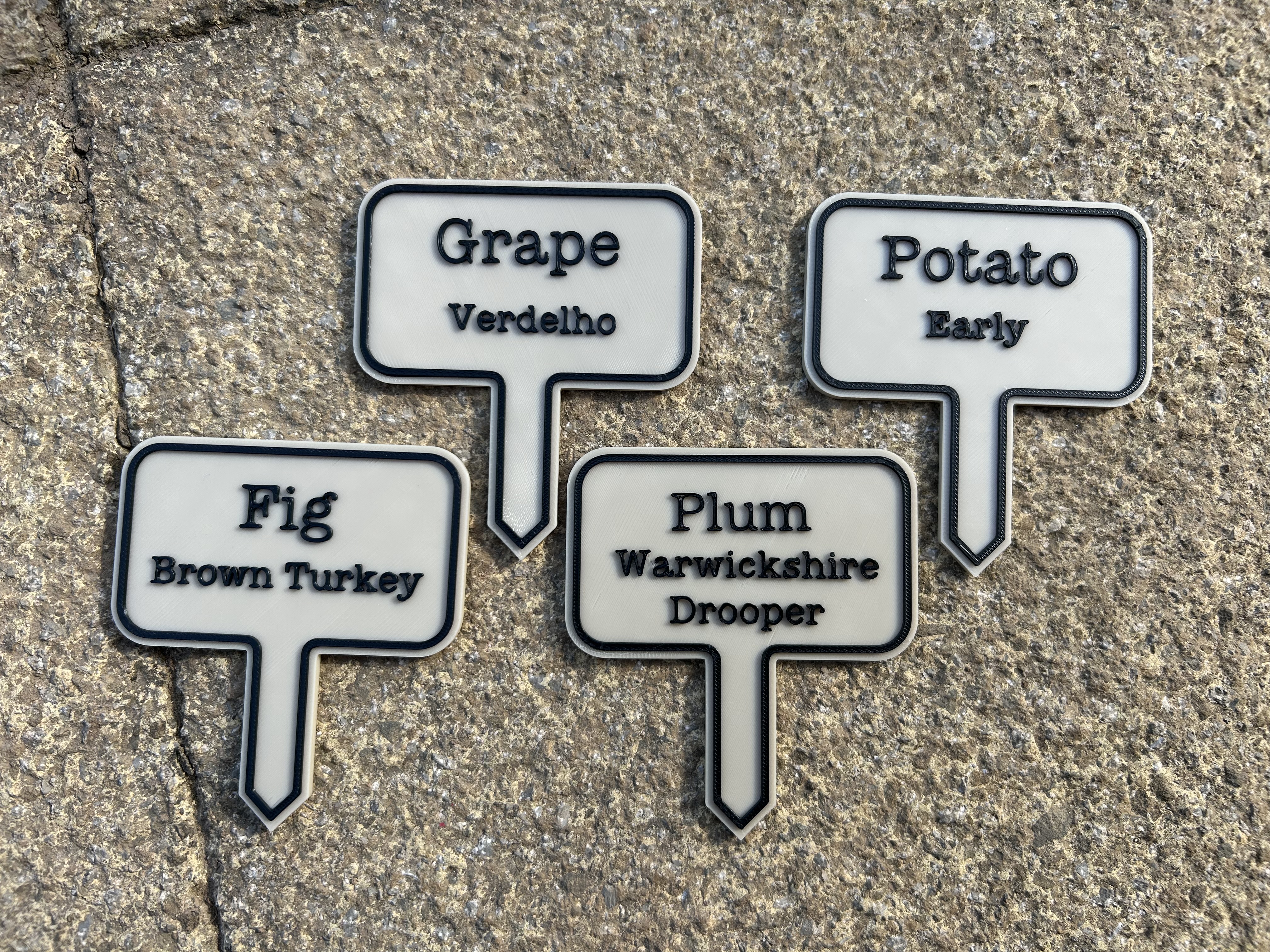 Garden label (customisable) 3D model