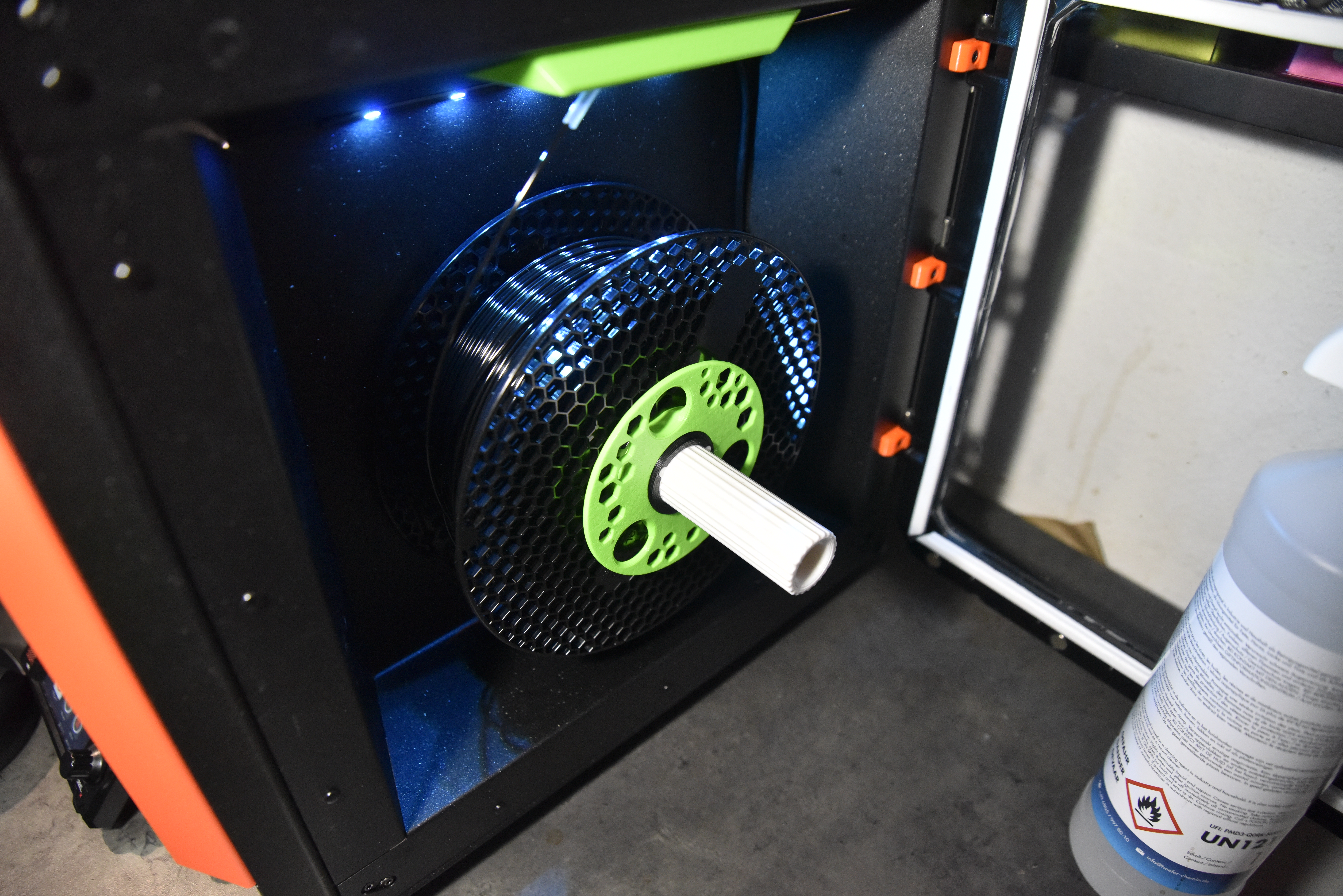 support de bobine rotatif avec roulement a bille pour prusa core one /+