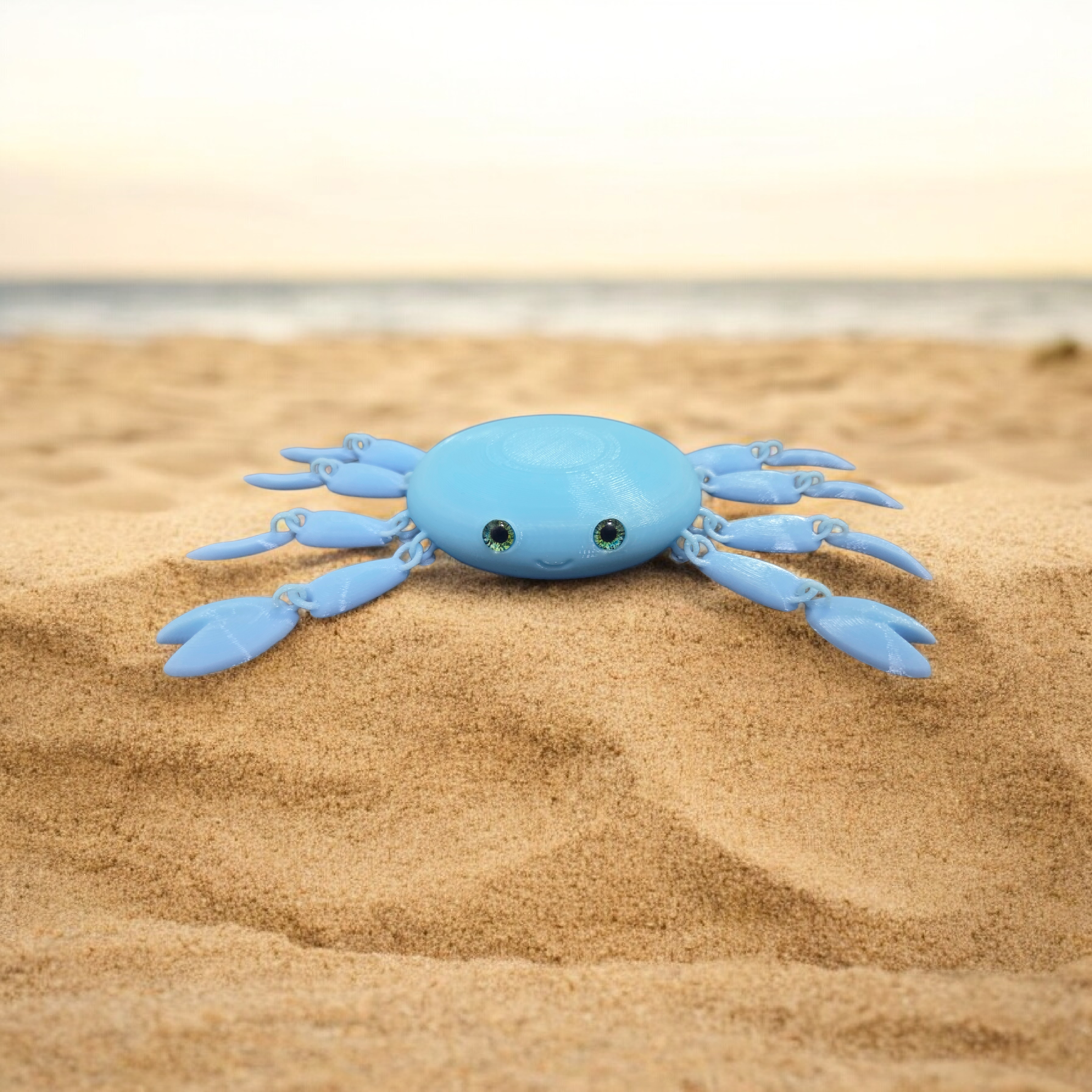 Cute Articulated Crab - 6mm glass eye compatible