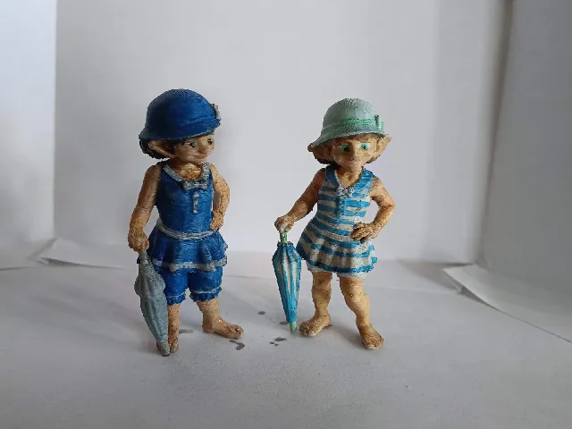 Female goblins in victorian swimsuits