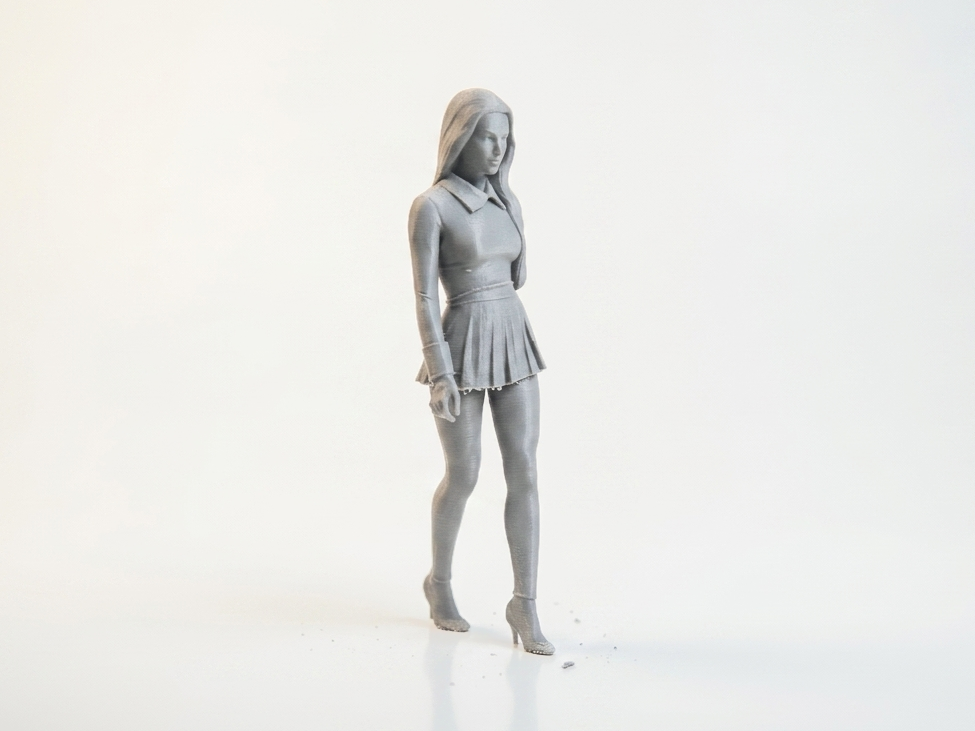 Cute Outfit Girl Figurine Chibi 3D Printable