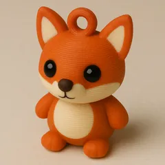 Cute Fox Keychain