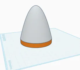 Nose Cone For A Water Bottle Rocket