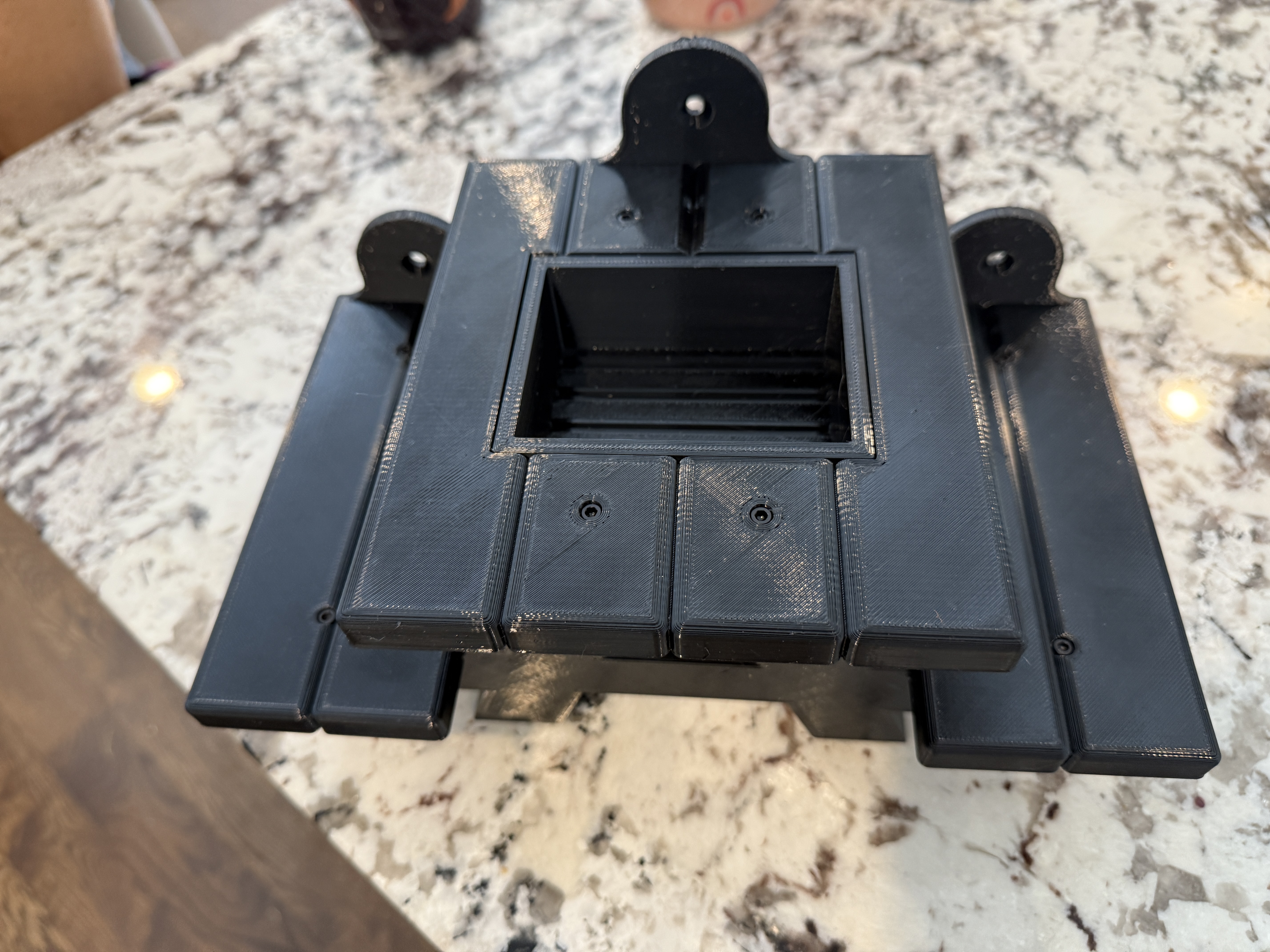 Squirrel Feeder picnic table screw assembly