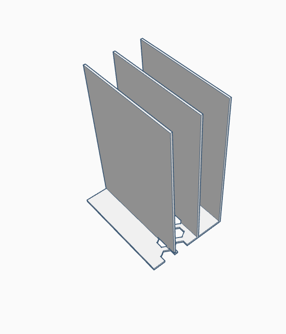 A4 papertray in multiple parts