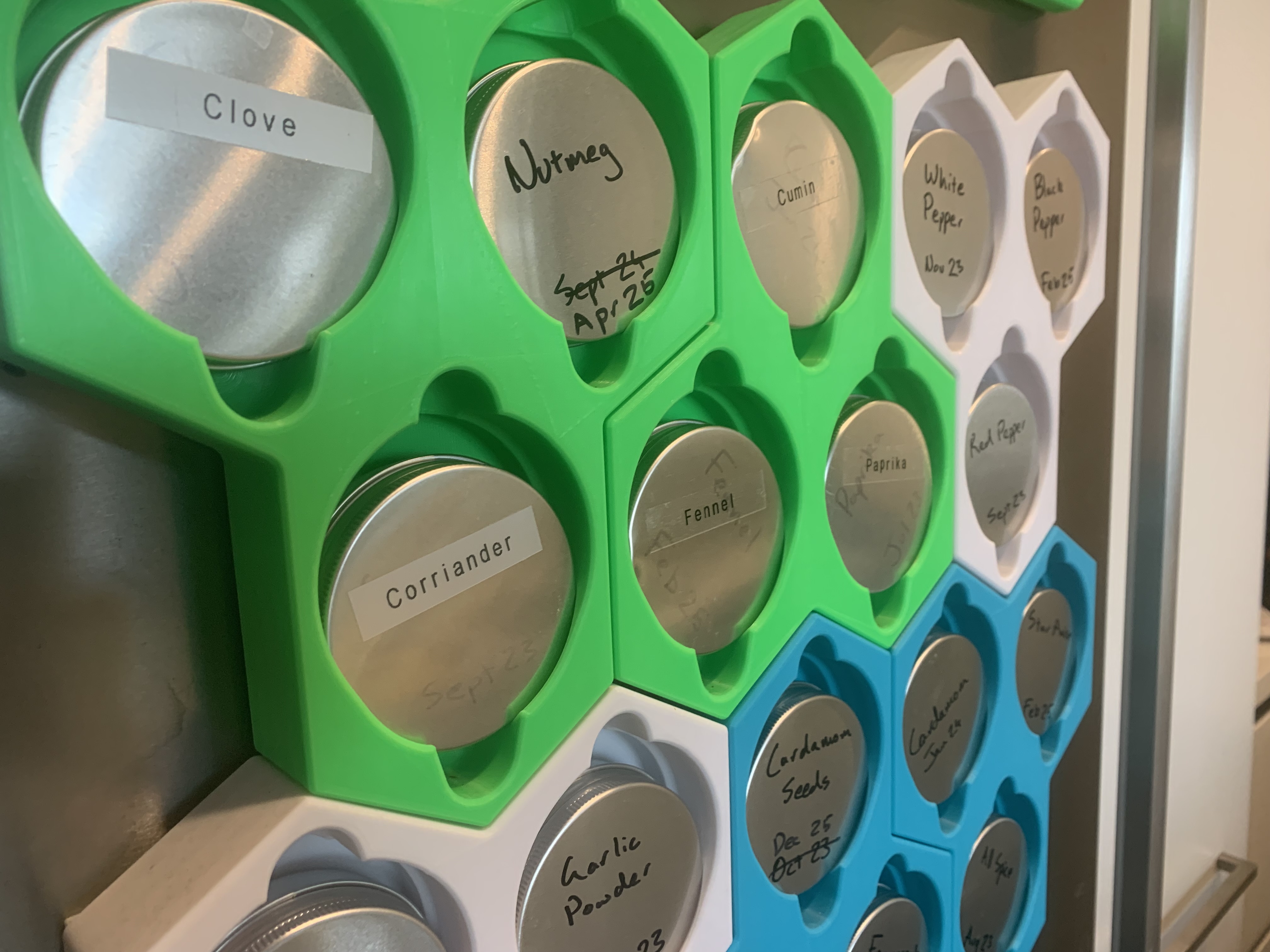 Spice Rack for Aluminium Jars