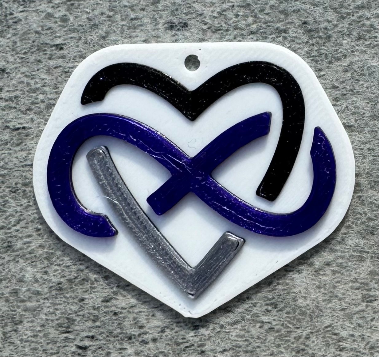 Infinity Heart Tag