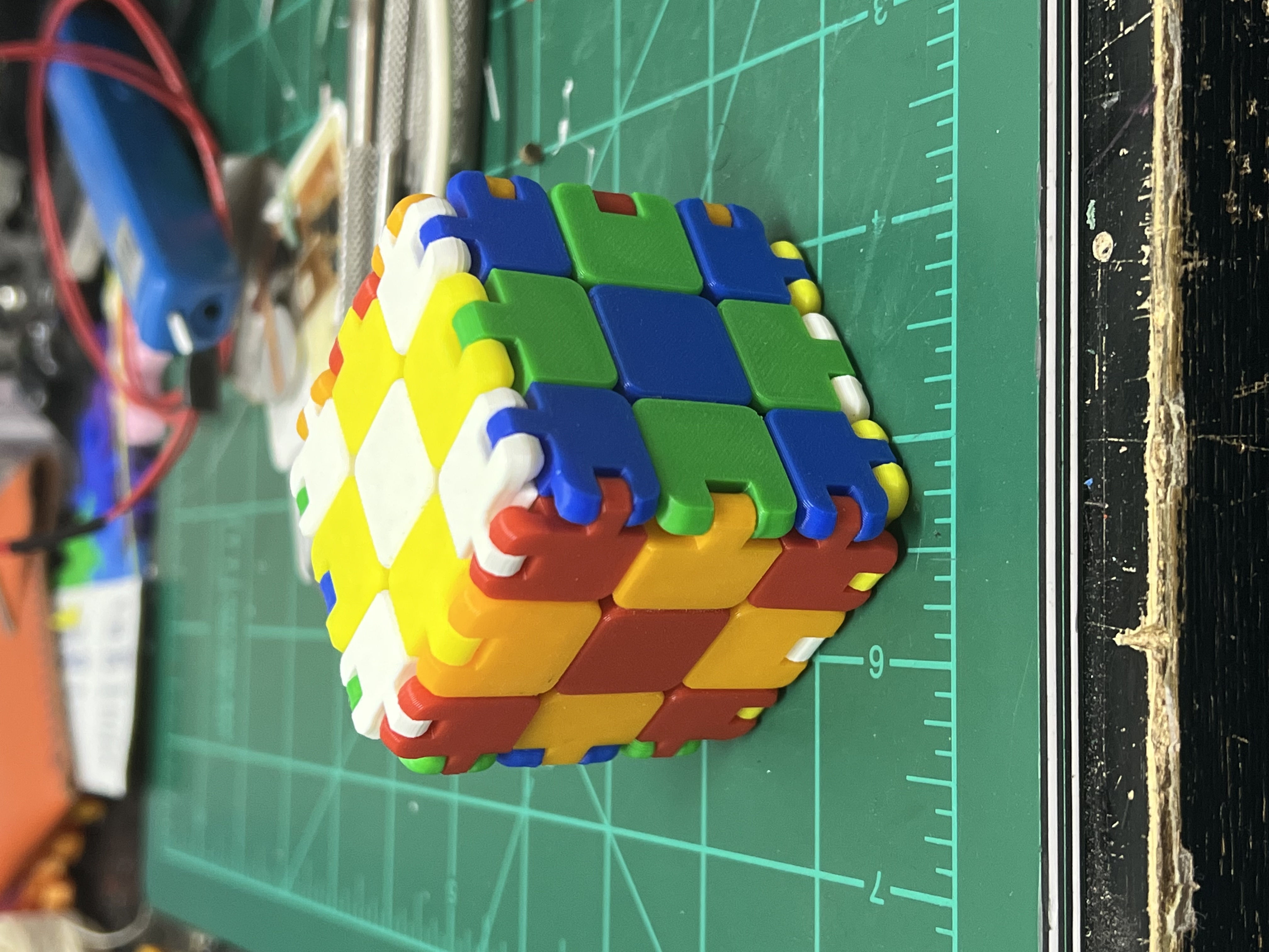 Folding 3x3 Rubik’s cube