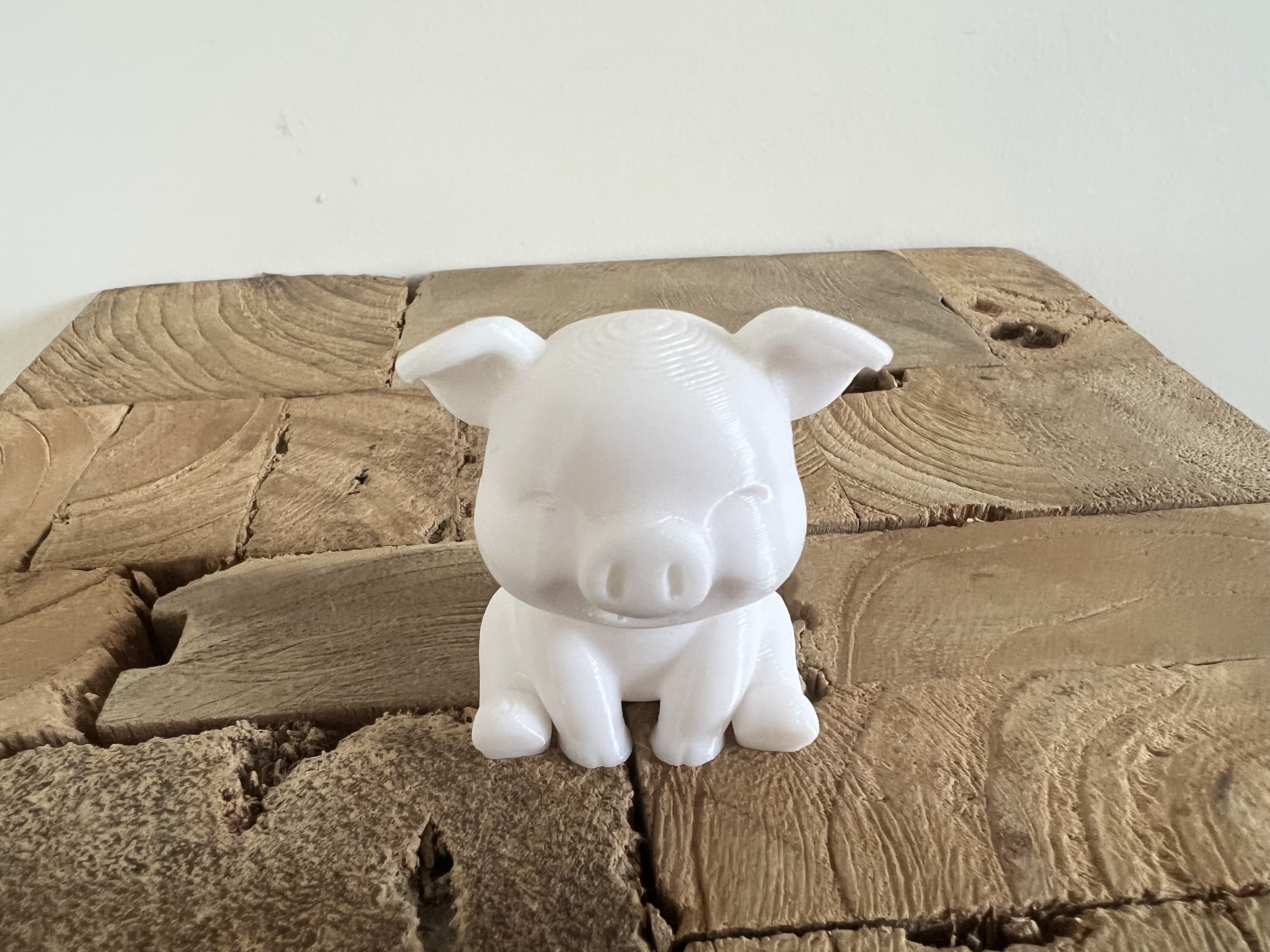 Miniatura 3 do modelo 3D Cute Sitting Pig