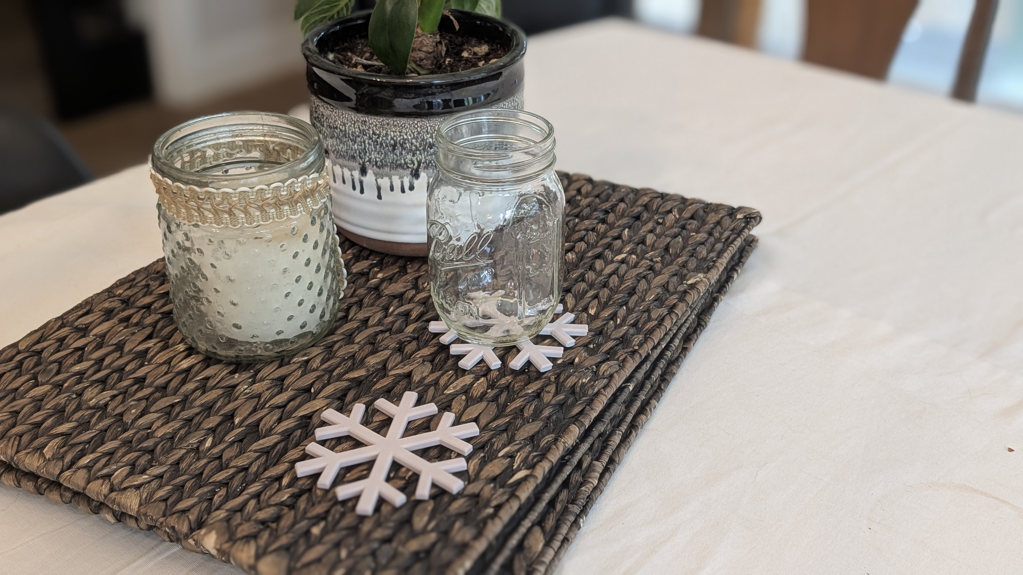 Miniatura 7 do modelo 3D snowflake coaster