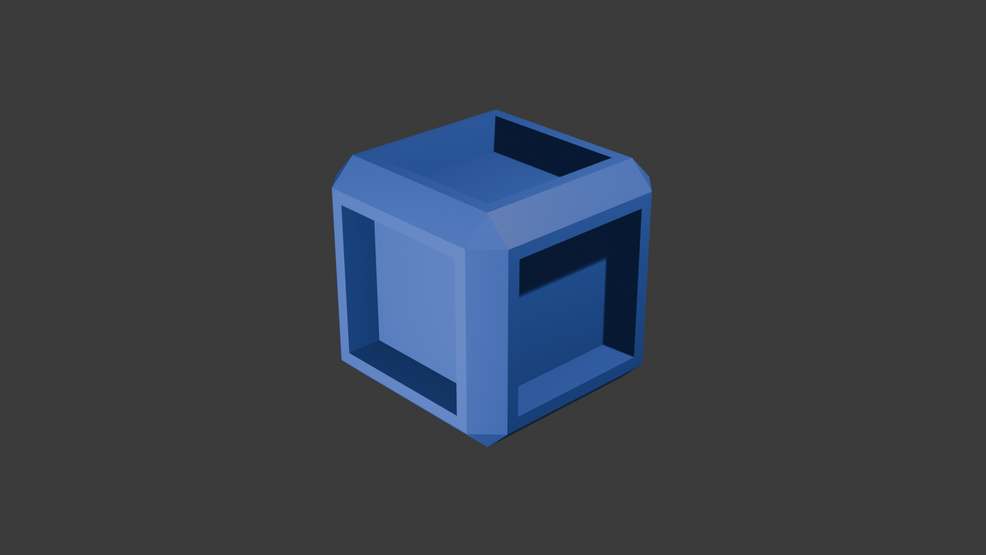 Blank Test Cube 3D model