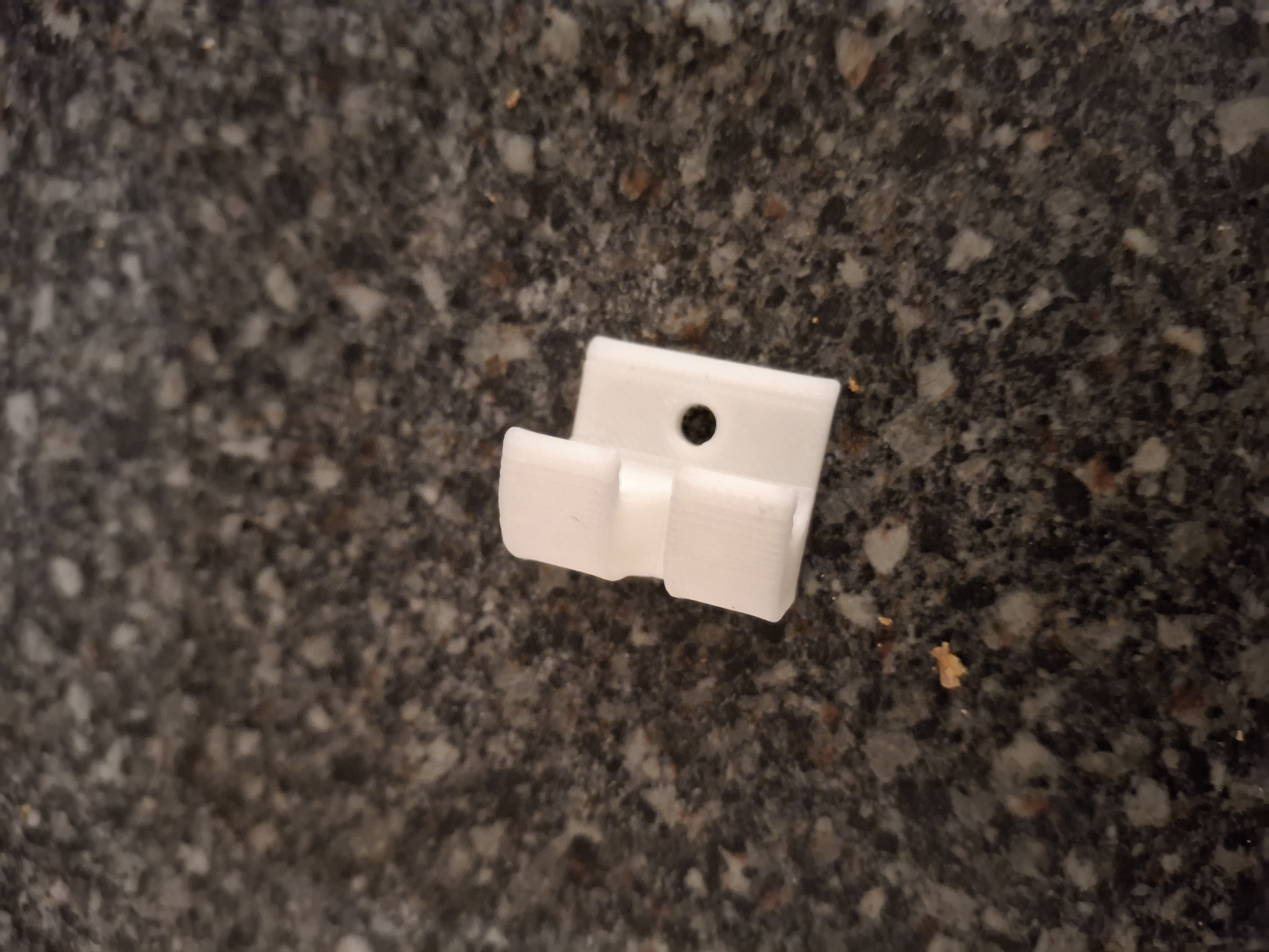 Cable holder with screw hole 3D model