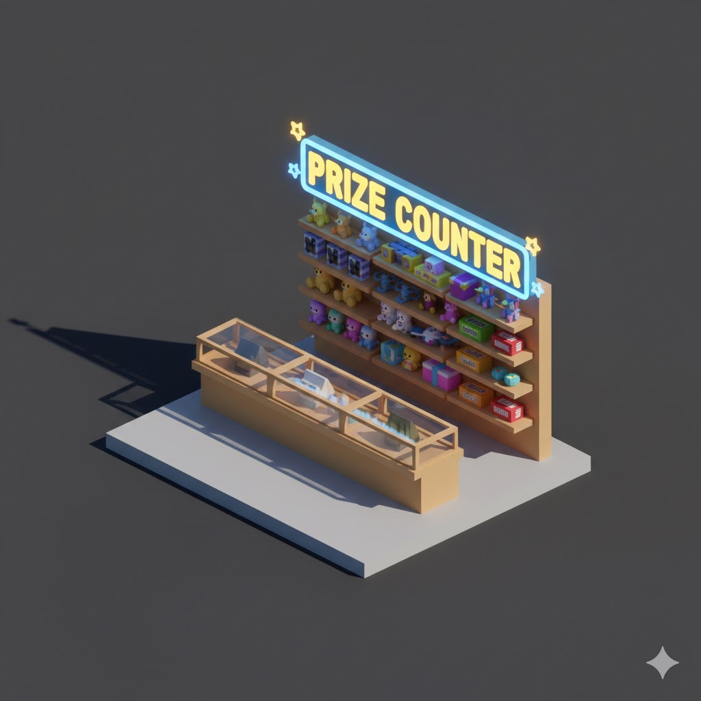 Low Poly Arcade Prize Counter