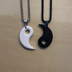 Ying Yang Matching Pendants