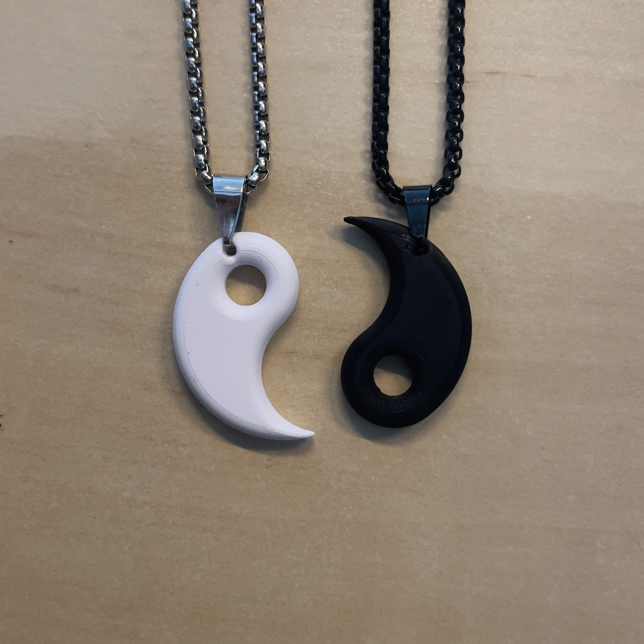 Ying Yang Matching Pendants