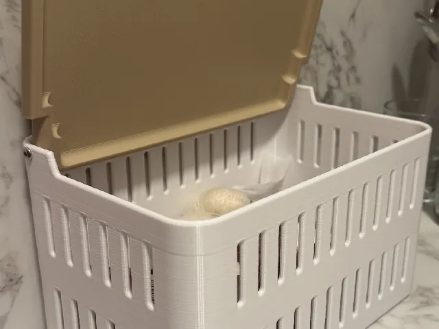 Onion and Garlic Basket with Lid *remixed to attache the lid with screws*