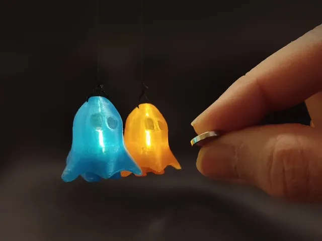 Mini Boo — Glowing Ghost Pendant with Screw-Together Body and Magnetic Switch