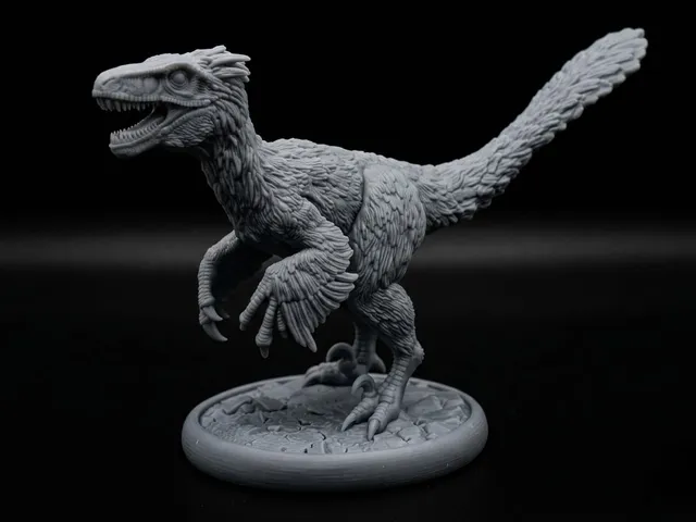 Deinonychus Statue