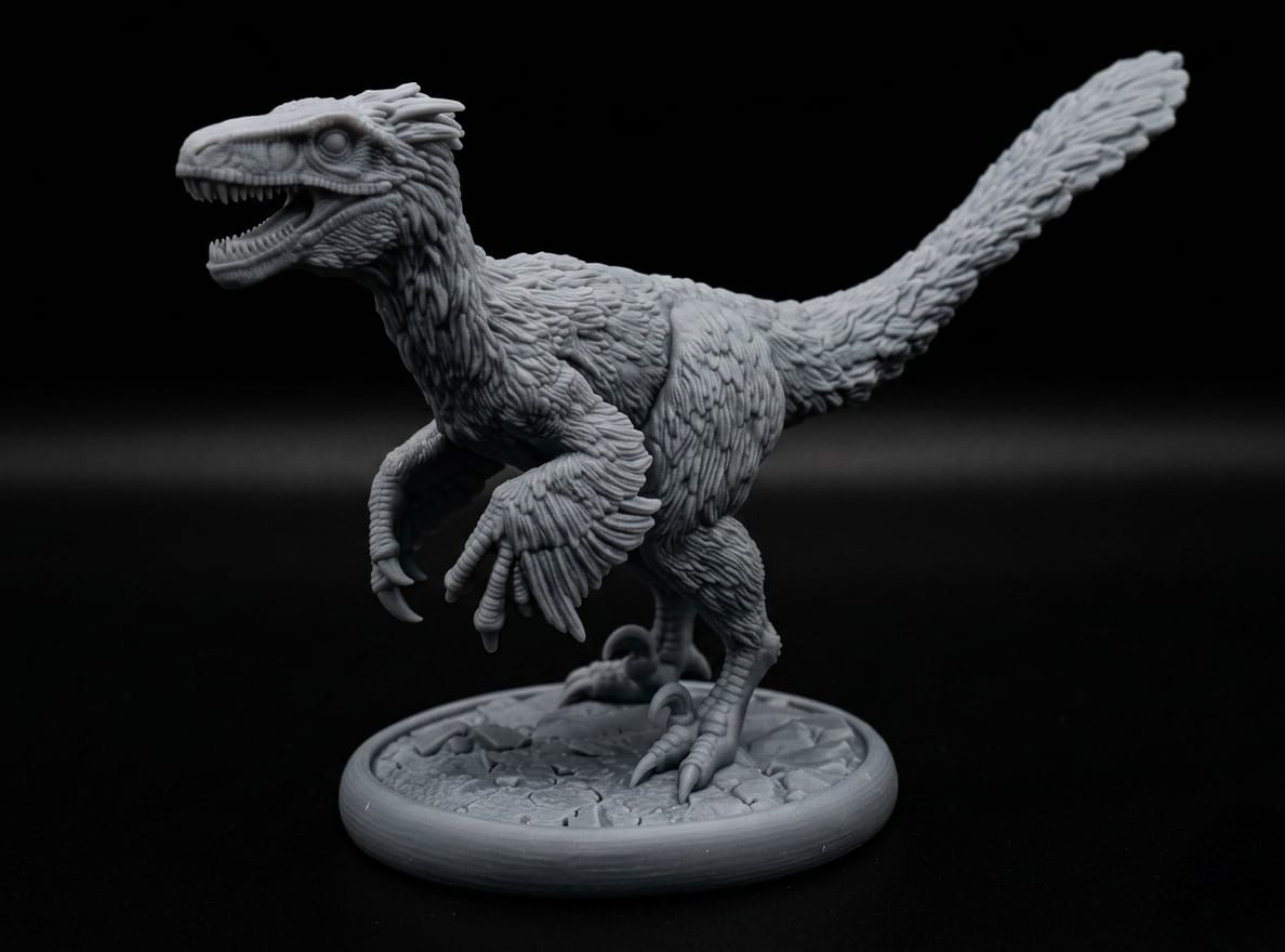Deinonychus Statue