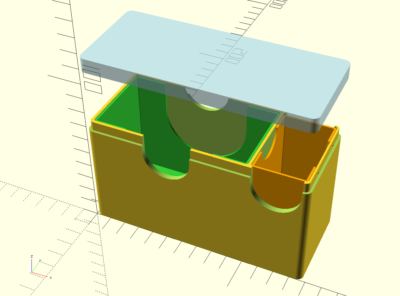 Parametrized deckbox with dice tray — miniatura 2