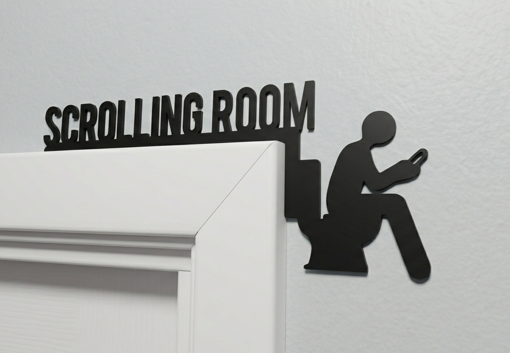 "Scrolling Room" Door Sign