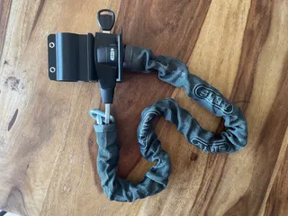 Bike chain lock holder