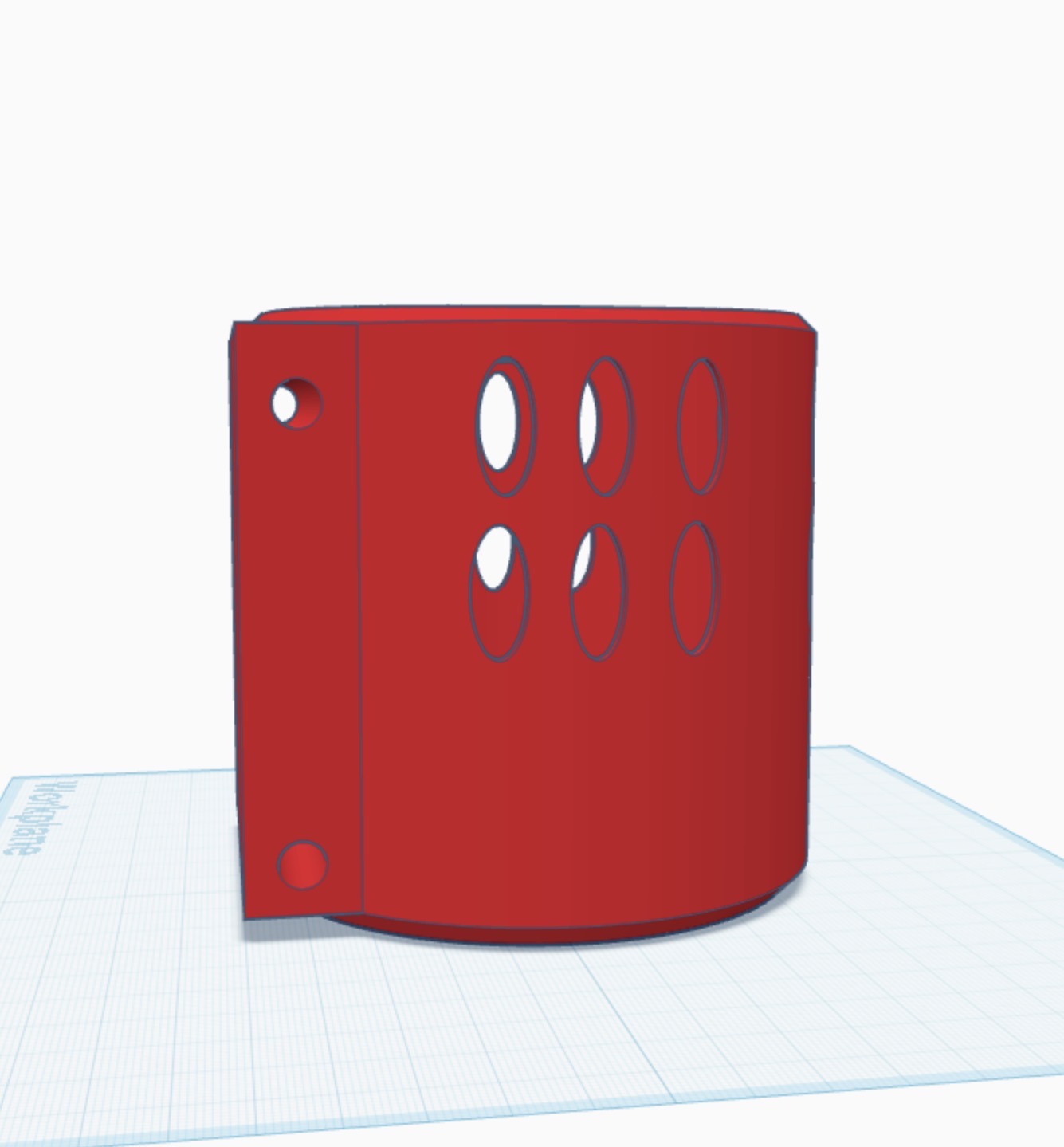 Post/Pole Mounted Orchid Pot 3D model