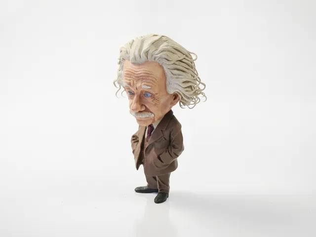 Einstein Chibi Figurine Historical Figure 3D Printable
